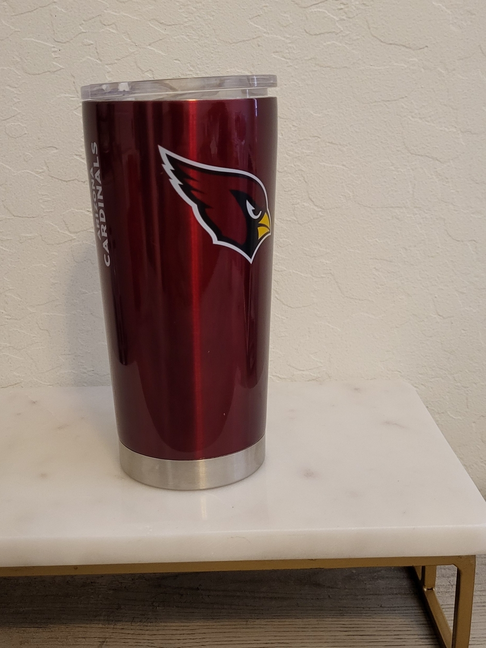 NFL Cardinals Stainless Steel Travel Tumbler - Red